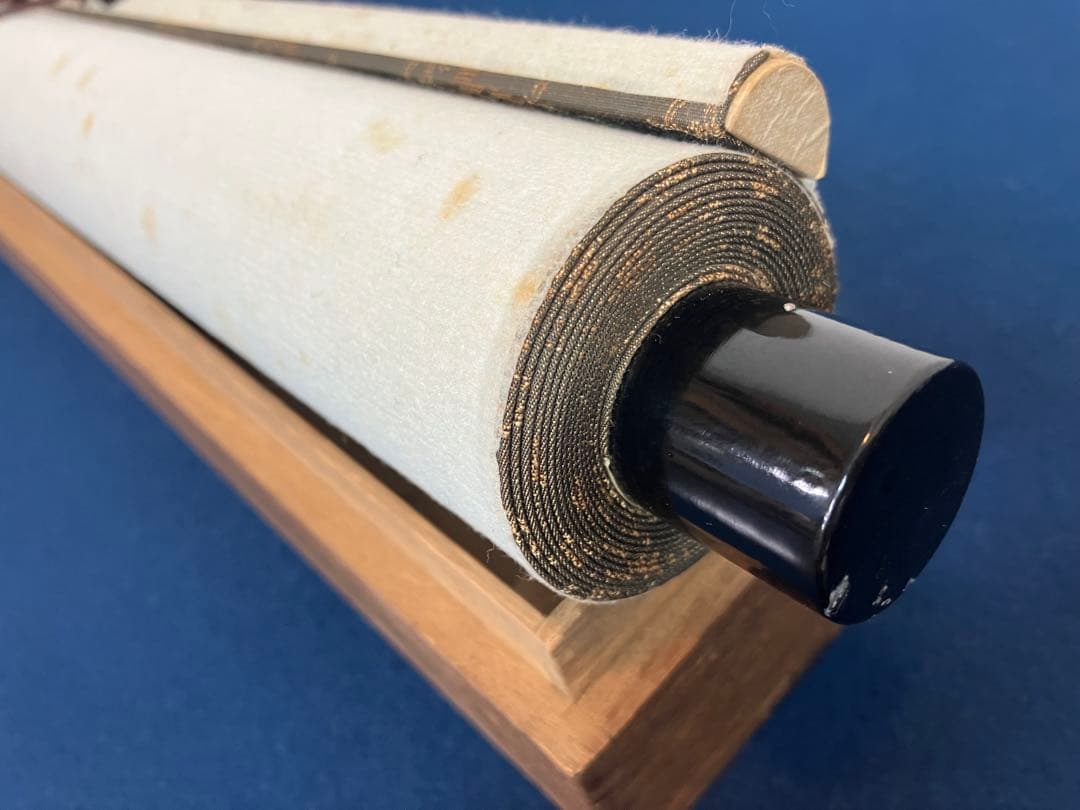 山下仙谷【花鳥 図】絹本　掛軸（箱破損）(検索ワード：渡辺崋山)