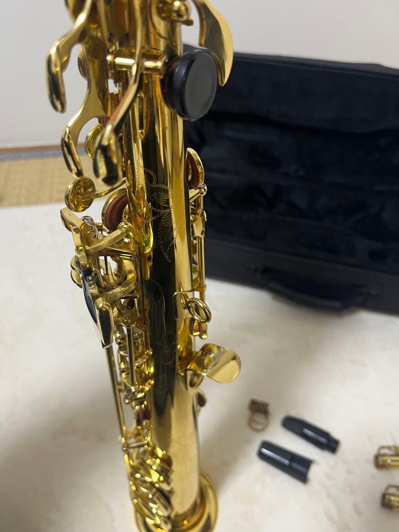 【値下可】ammoon ソプラノサックス ベル彫刻 マッピ付き