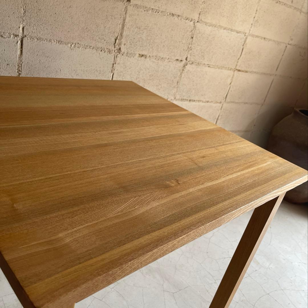 無印良品 MUJI ダイニング3点セット　タモ材　天然木無垢材　80サイズ