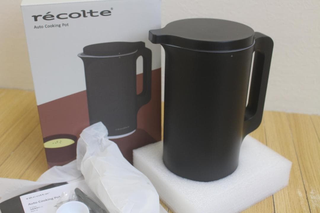 未使 RECOLTEレコルト 自動調理ポット RSY-2 ナチュラルブラック recolte（レコルト） 自動調理ポット ナチュラルブラック RSY-2(BK