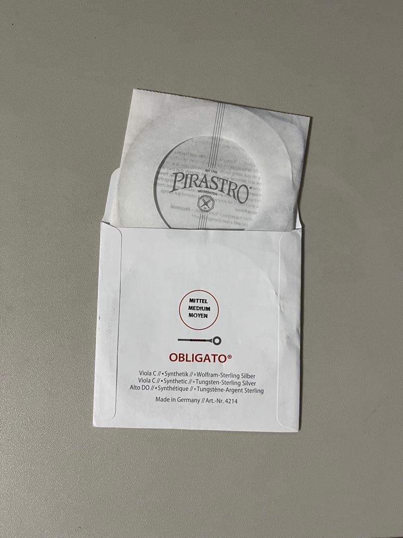 ヴィオラ弦 ラーセンA線×1 オブリガードD,G,C線×各1