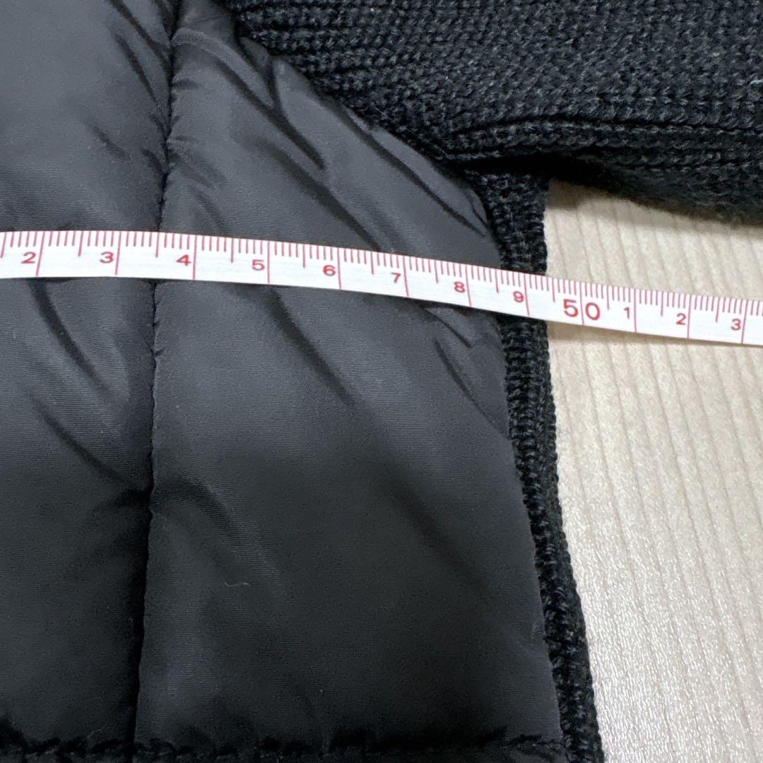 ブラックレーベルクレストブリッジ ニット切替　中綿ジャケット L