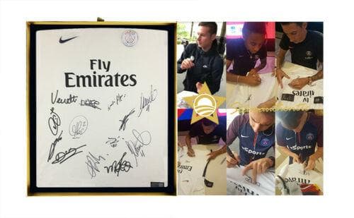 パリ・サンジェルマンFC 高品質 チーム直筆サイン入りユニフォーム