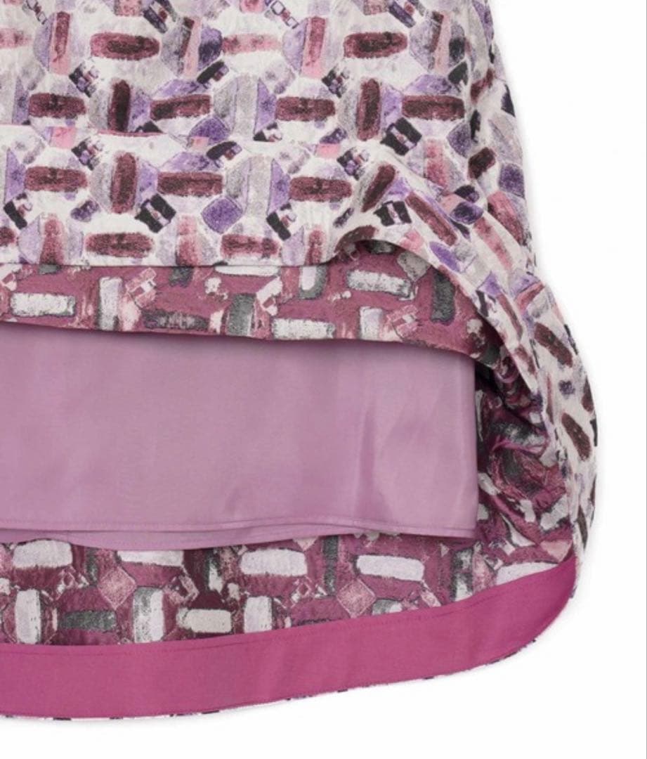 美品 ANAYI アナイ オードトワレジャガード後ろ切り替えスカート 36