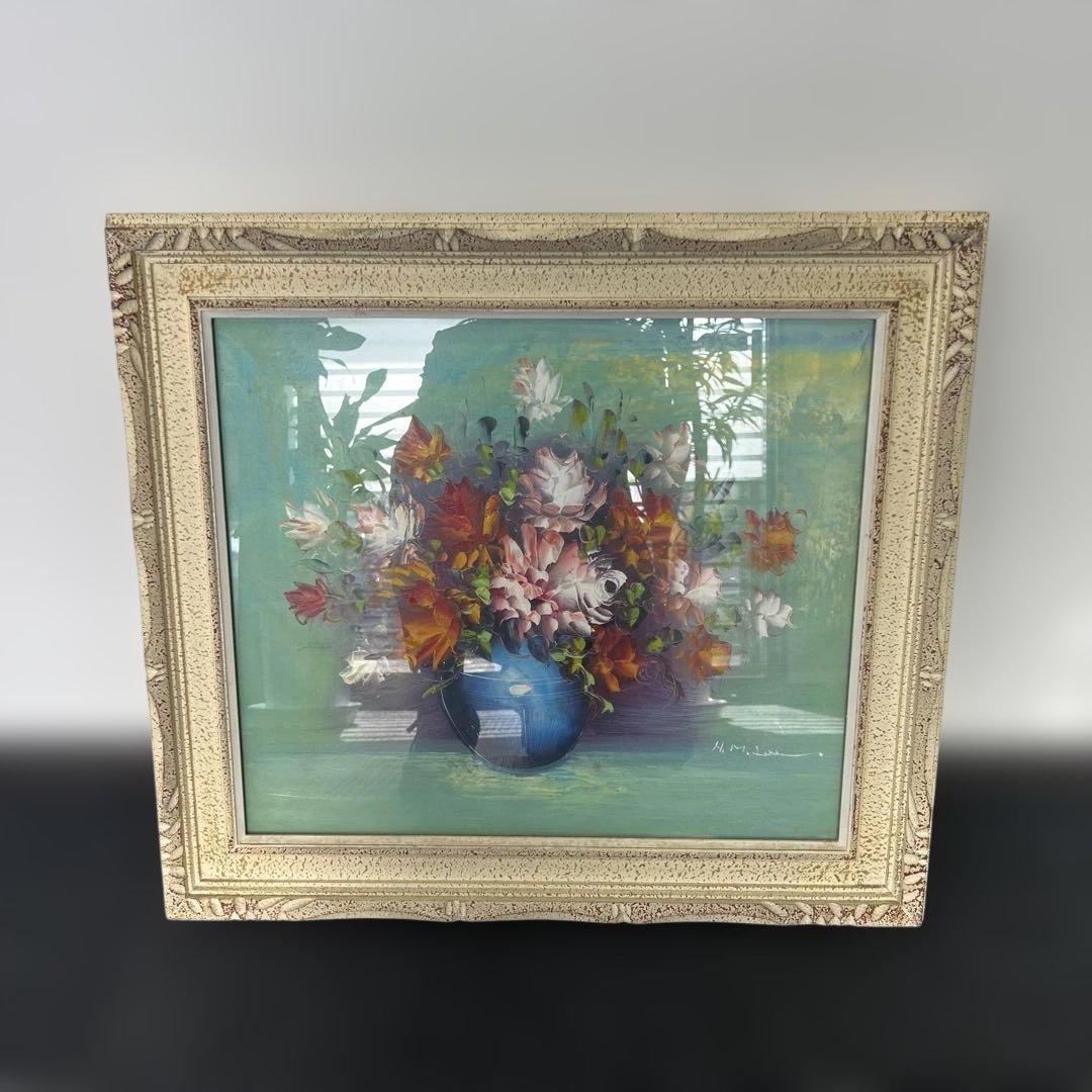 花瓶の花 油彩画 油彩画 花瓶の花 花瓶の花たちシリーズ the flowers in the vase 油彩