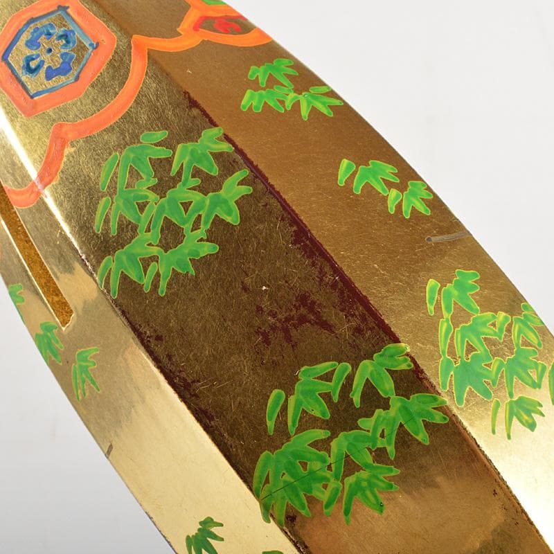 茶道具　中村湖彩作　金蒔絵　ぶりぶり　ふりふり　香合　共箱　V　6020