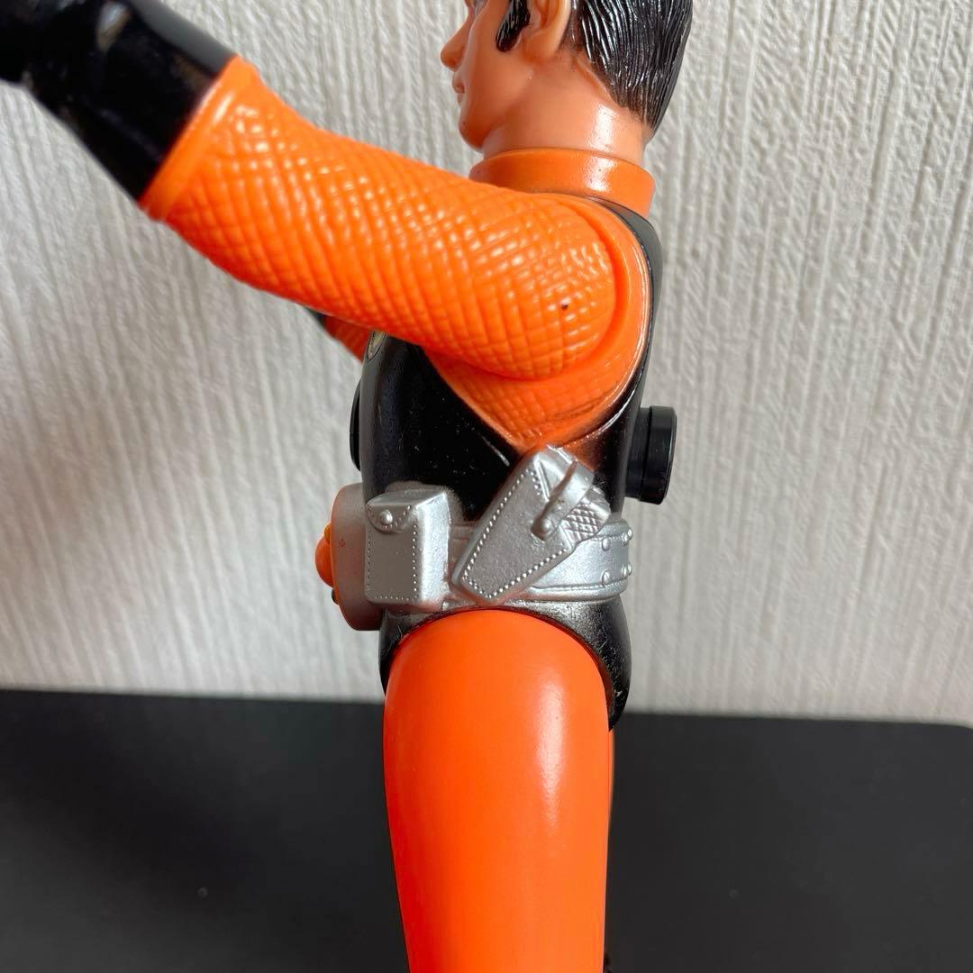 旧バンダイ 忍者キャプター 雷忍 スタンダードサイズ 面取れソフビ 面