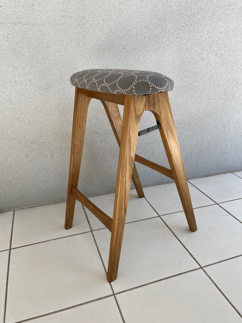 ミナペルホネン タンバリン dop イエロー 折りたたみ式 ハイスツール