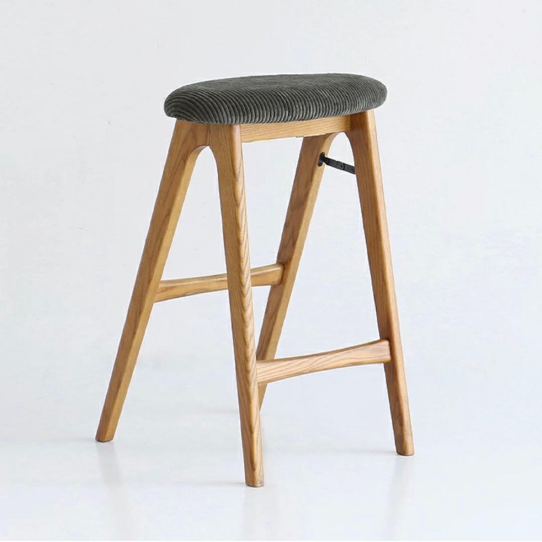 ミナペルホネン タンバリン dop イエロー 折りたたみ式 ハイスツール