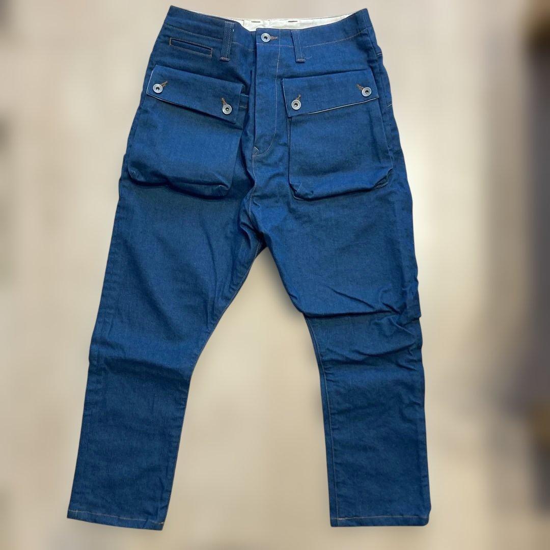 NATAL DESIGN ストレッチ入り フラップ サルエルパンツ S NATAL DESIGN