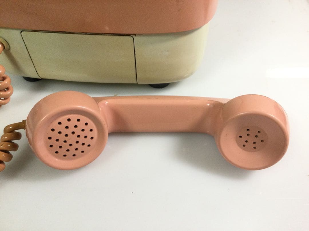 ピンク電話 公衆電話 1984年 田村電機製作所 昭和レトロ L271 1984年製