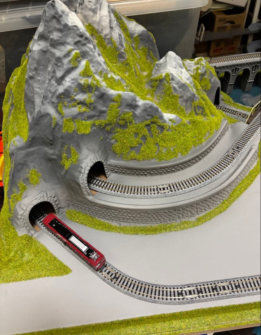 KATO(ラウンドハウス) Nゲージ　アルプスの氷河特急デスクトップレイアウト