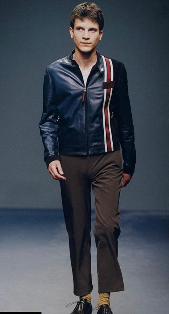 PRADA 2000ss レザージャケット 46 PRADA 2000ss レザージャケット 46 ブラック レザー ジャケット | PRADA