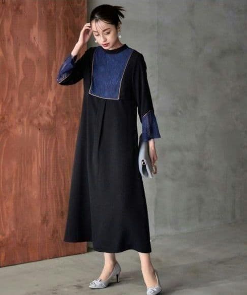 美品 Callarus カラルス 結婚式 ワンピースドレス LL 大きい 洗える