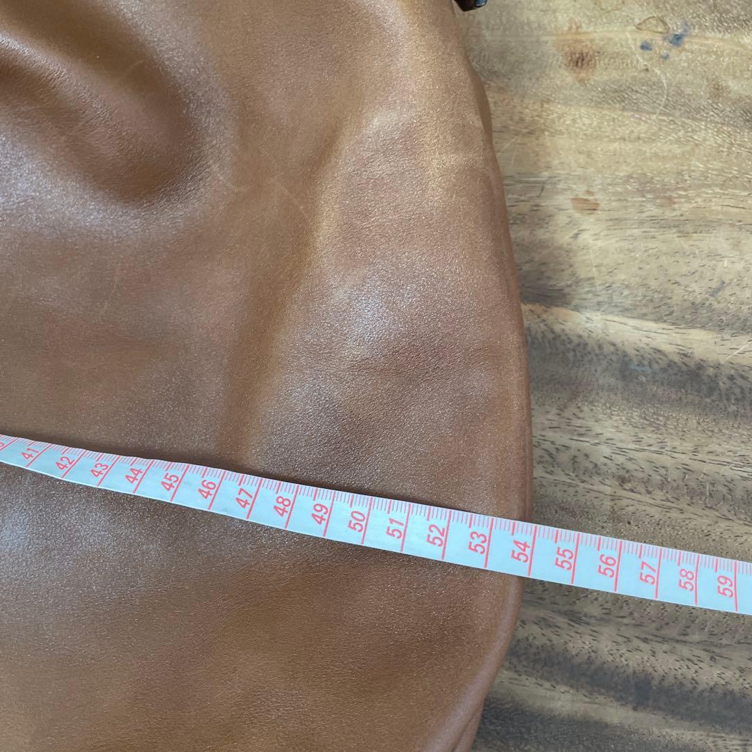 グッチ　ブラウンレザーショルダーバッグ