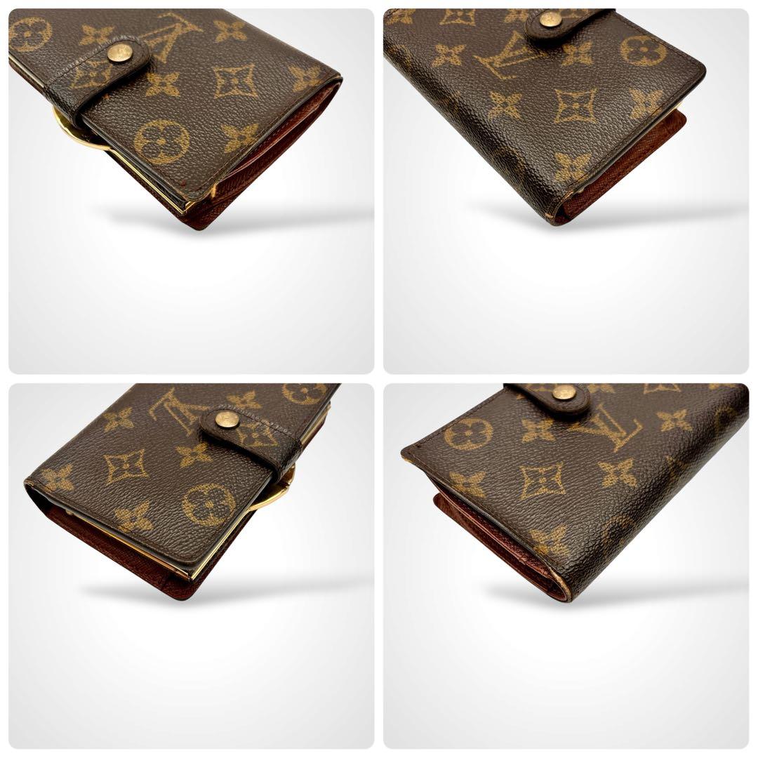 ルイヴィトン モノグラム 二つ折り財布 ポルト モネ ビエ ヴィエノワ がま口