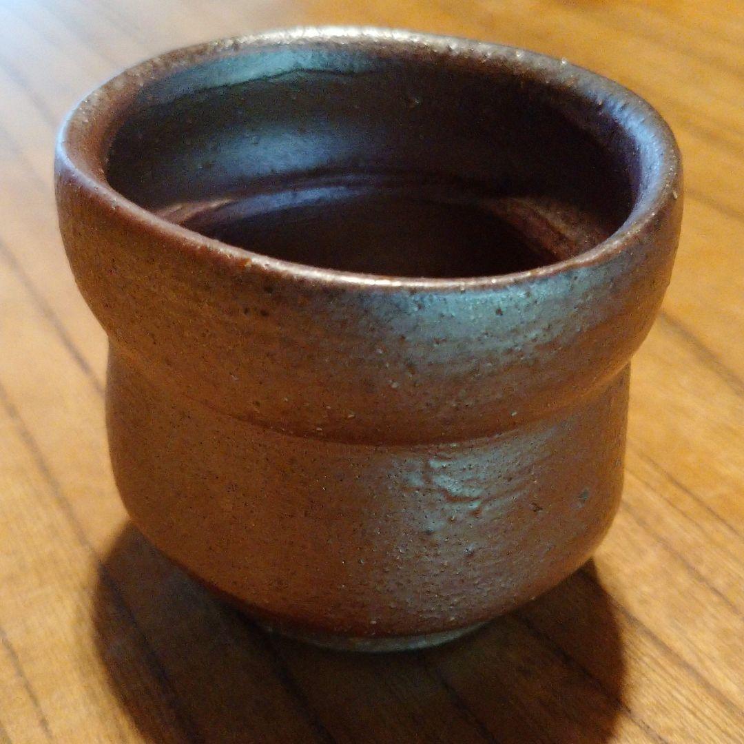 備前 『伊勢崎 満』のぐい呑み  ⑤ 共箱