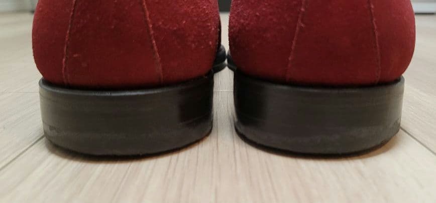 SCOTCH GRAIN スコッチグレイン スウェードストレートチップ レッド