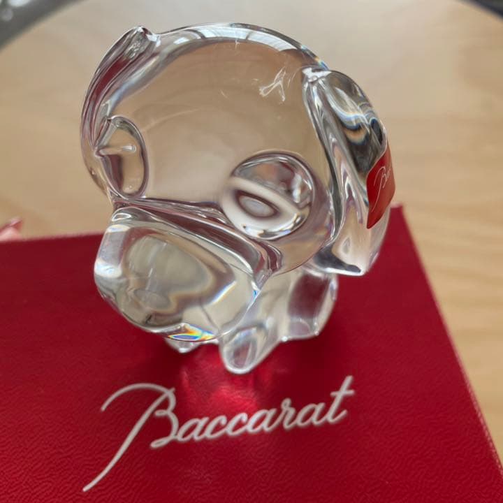 Baccarat バカラ クリスタル お茶犬 置物 伊藤園 限定品 ＜非売品