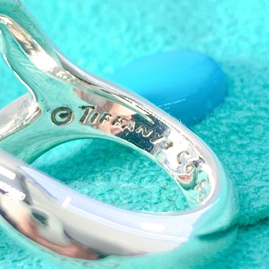 美品 ティファニー オープン ハート リング 約8.5号 シルバー925