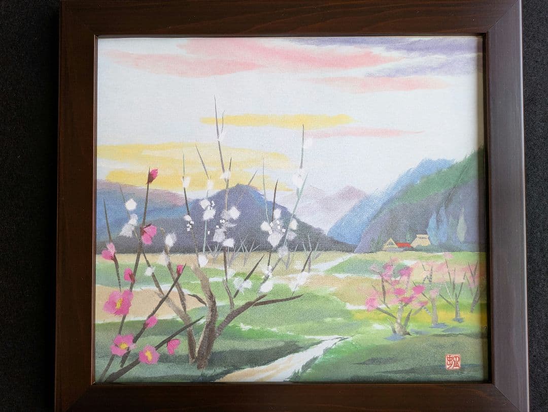 ★しゅんこう ちぎり絵製作キット四季風景画４枚＆額セット