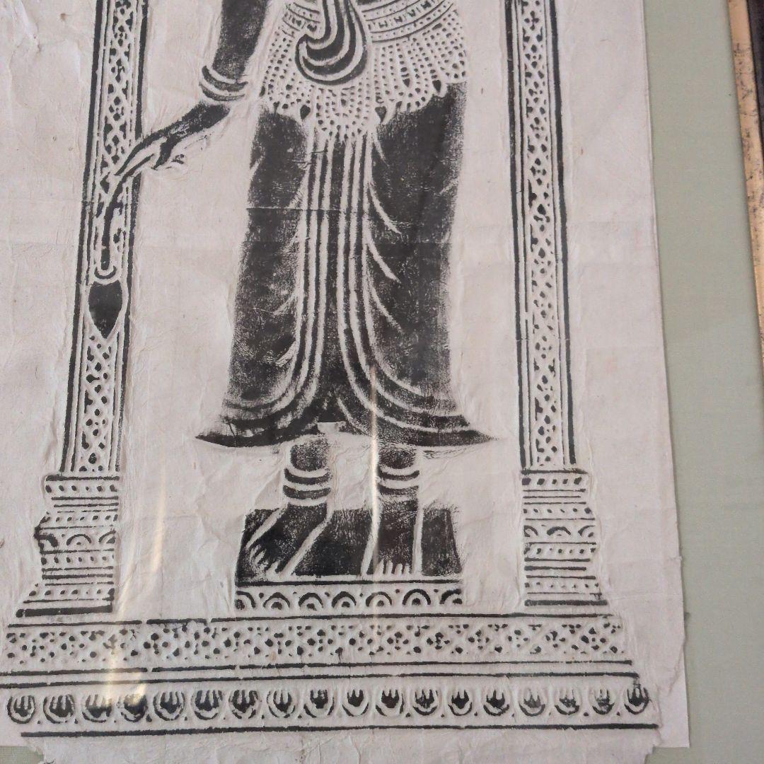 仏像拓本 アンコールワット