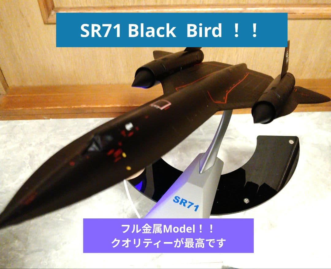 ○New!! SR71 Black Bird／ 1/72=約50cm