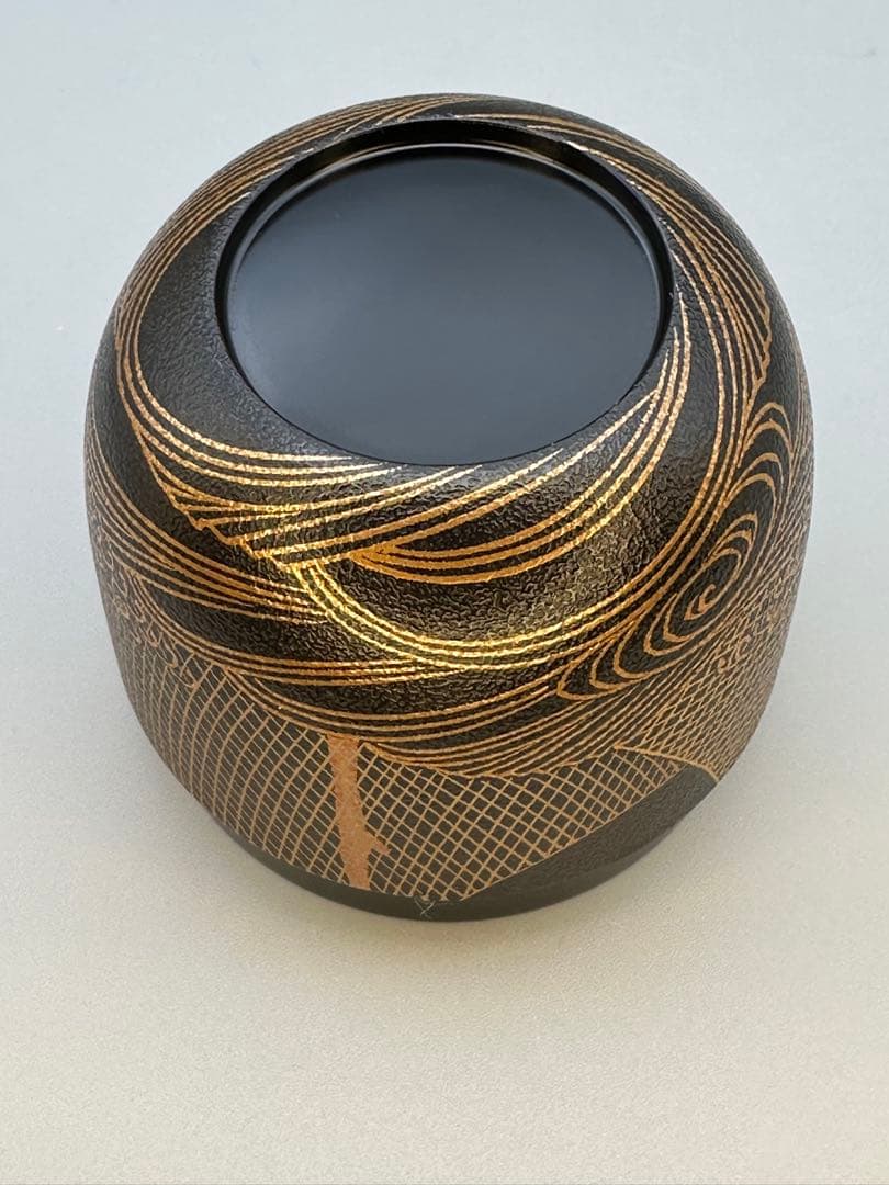 茶道具 棗 目代春帆 網干塩釜図