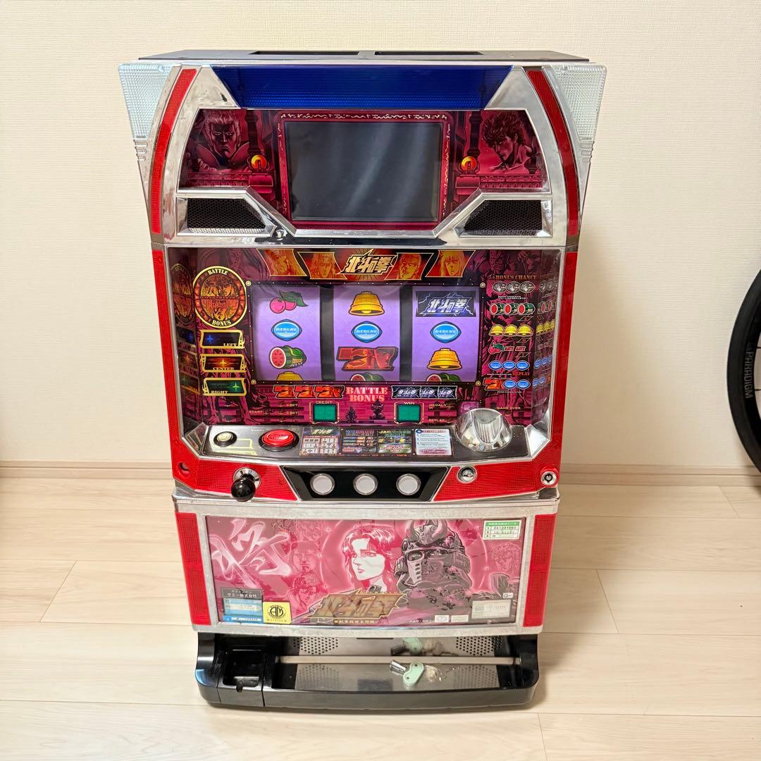 初代 北斗の拳 パチスロ 実機 4号機 コイン不要機 スロット 実機 4号機