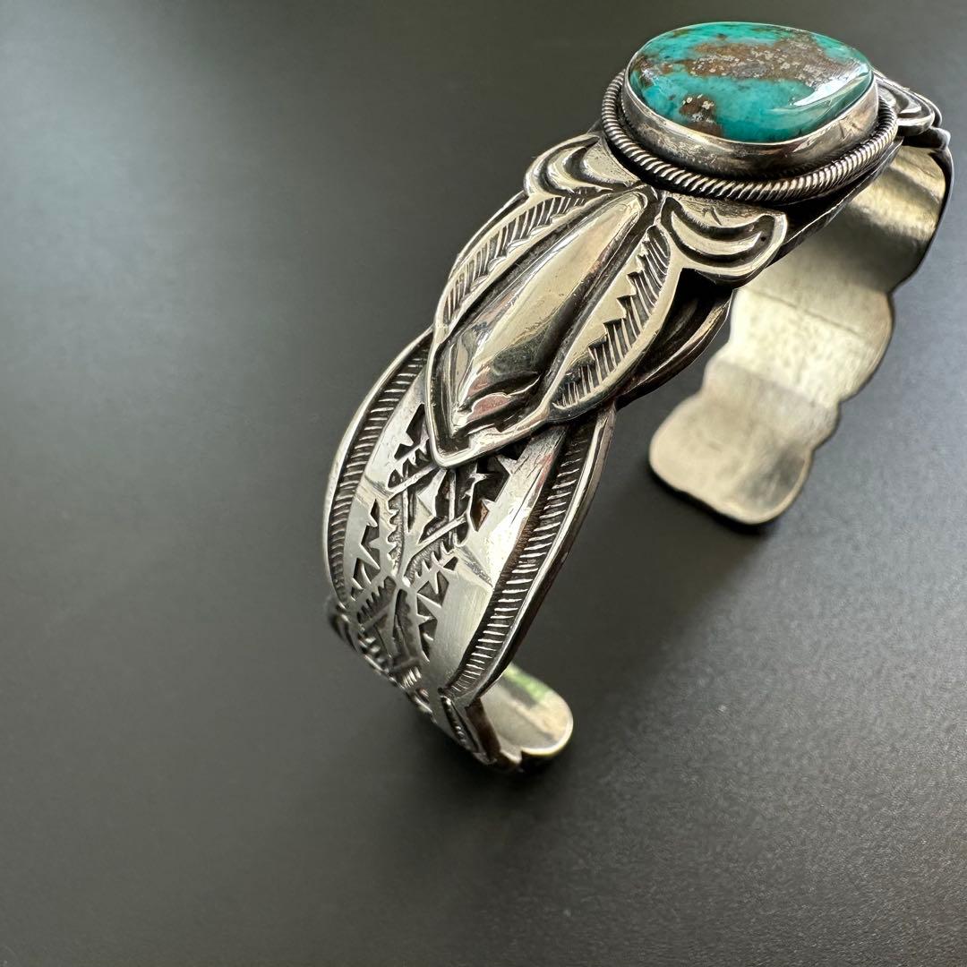 【美品】Navajo Gary Reeves イサカピークターコイズ バングル