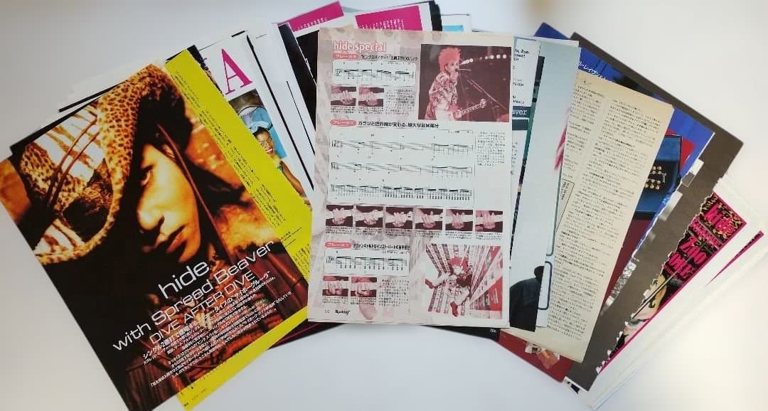 hide 切り抜き 大量 Spread Beaver X JAPAN