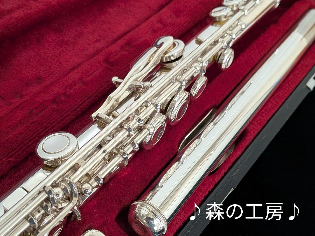 値下げ‼️中古フルート専門店‼️銀メッキ　ヤマハフルート YFL211S Eメカ