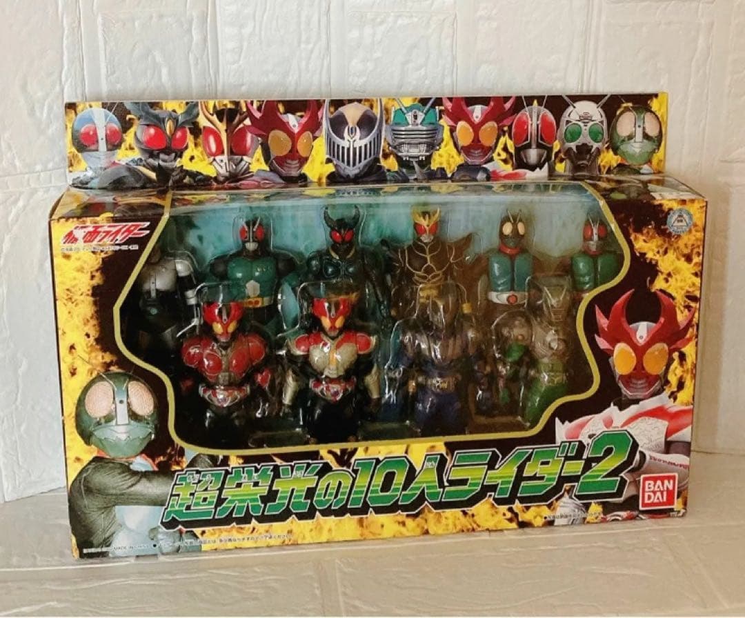 超栄光の10人ライダー2 仮面ライダー フィギュア 10体セット ソフビ