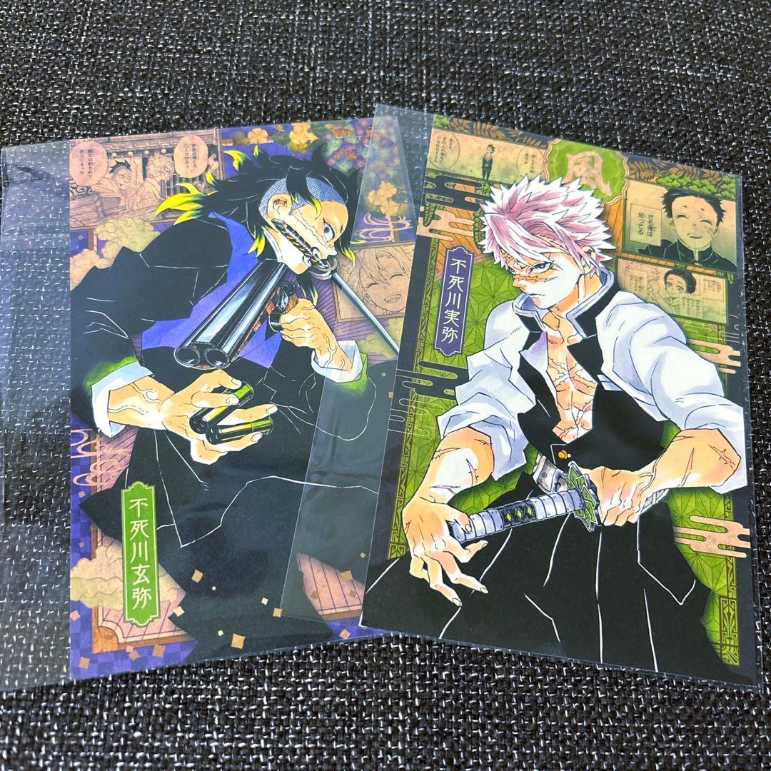 鬼滅の刃ポストカード 不死川実弥、不死川玄弥 - メルカリ