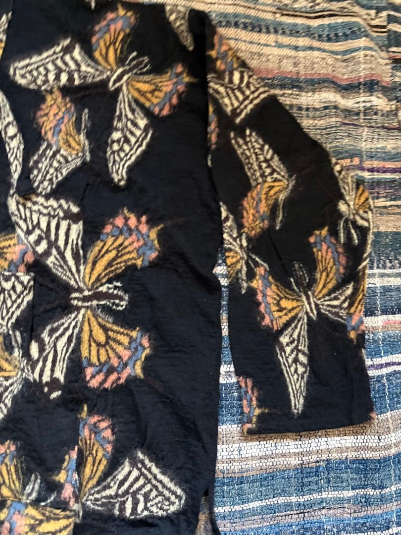 KAPITAL 縮絨ウール　蝶々　フード付きパーカー　バハパーカー