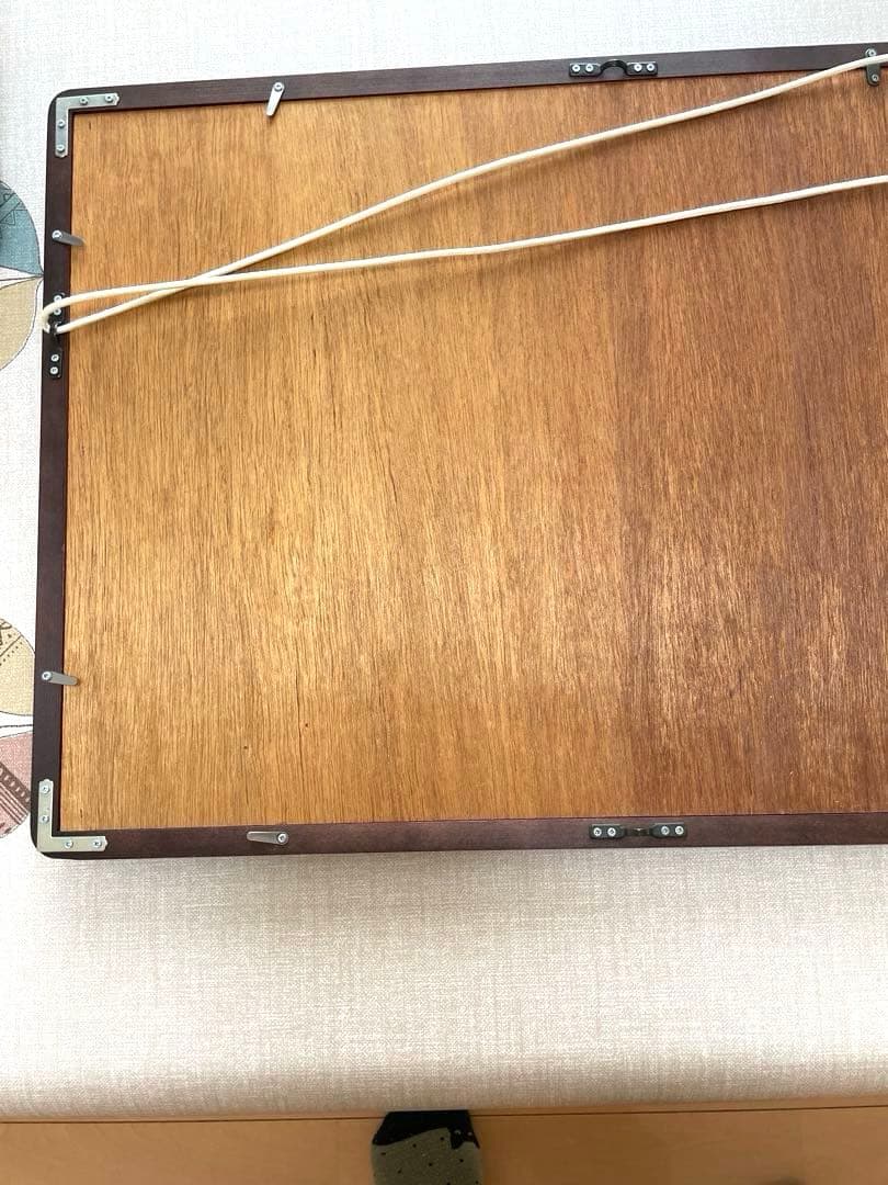 絵画　夕映立山連峰　小西安治