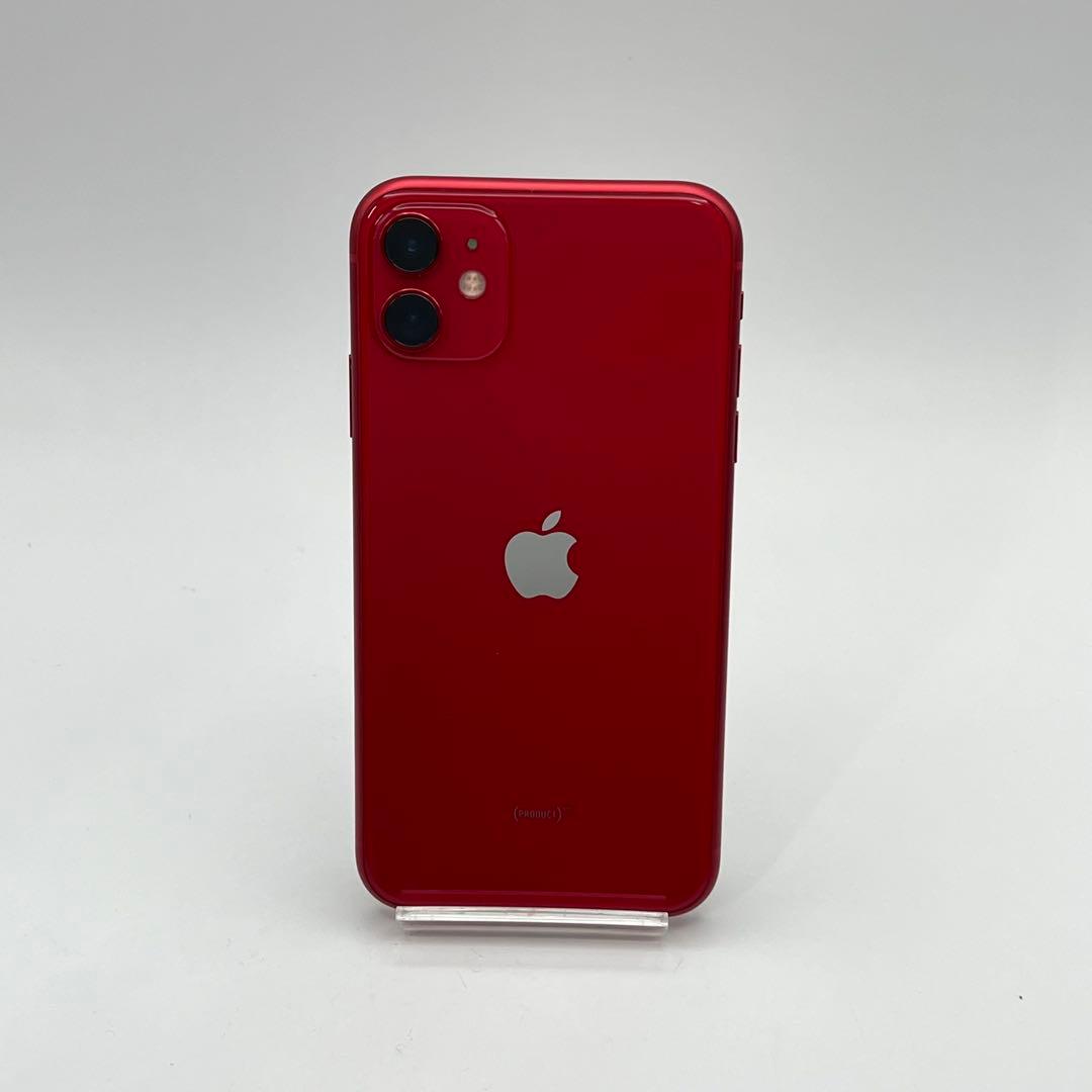 電池新品 iphone 11 128GB レッド 本体 SIMフリー 完動品