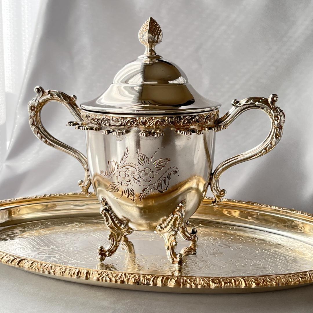 【Forbes Silver Co.】 スプーンホルダー【シルバープレート】