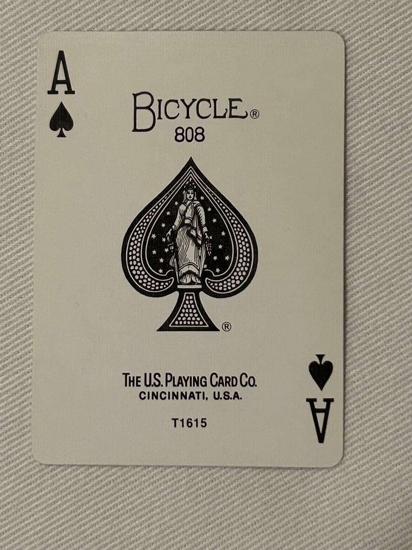 希少・オハイオ製】Bicycle ライダーバック 赤 旧箱【マジック