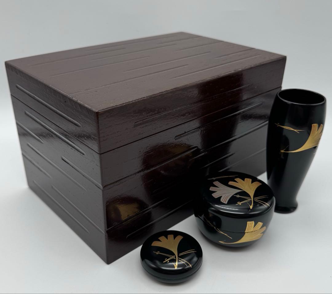 南宋から元、13世紀龍泉窯、青瓷輪花盃五口、桐箱、 美術品