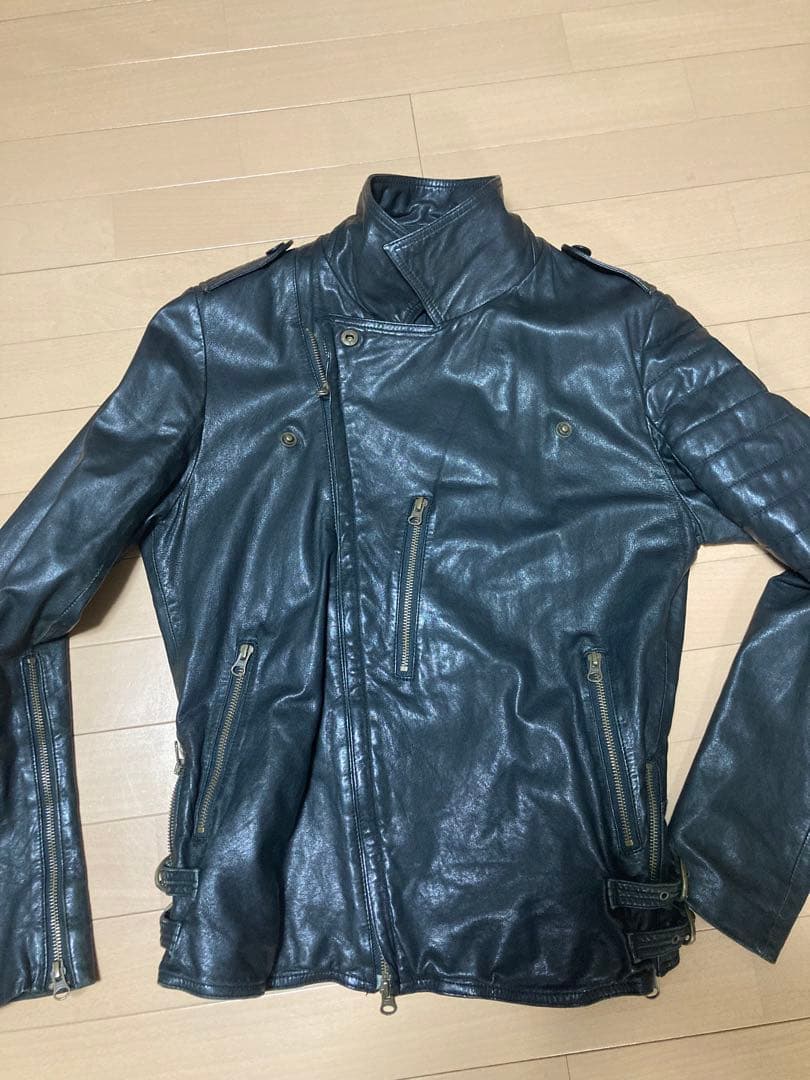 SHARESPIRIT レザーライダースジャケット メンズM シェアスピリット