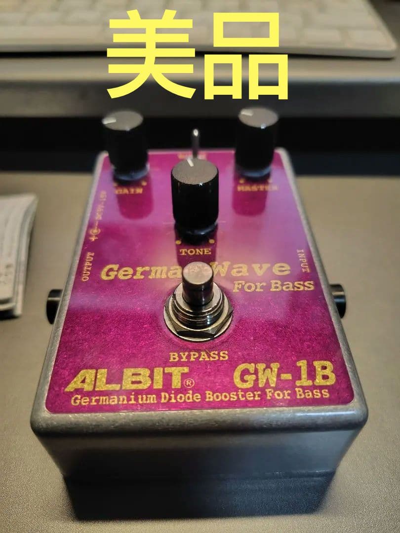 【美品】ALBIT GW-1B Germa wave　ベースブースター 目で見る機材レビュー】ベース用ブースター ALBIT GERMA WAVE GW-1B