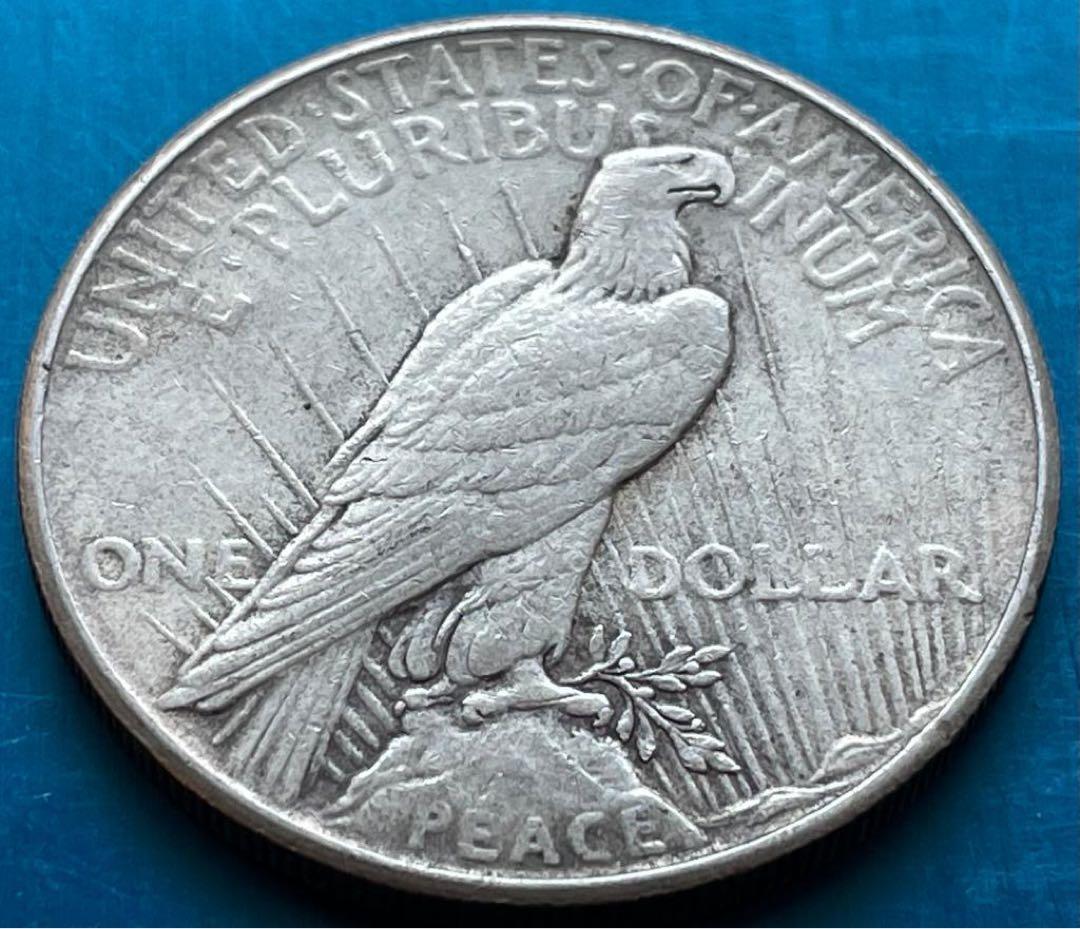 ピース1ドル銀貨 1925年!! 1925年アメリカピースダラー1$銀貨、旧硬貨