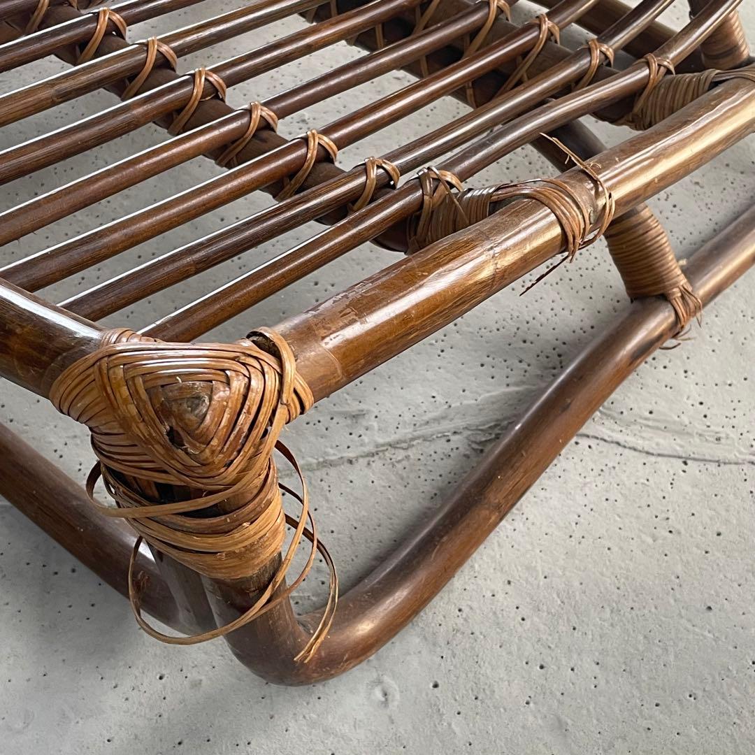 ② 【マルニ木工】ラタンチェア 籐 ヴィンテージ レトロ 家具 2脚出品