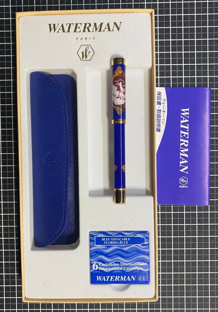 WATERMAN LADY Anastasia BLUE 万年筆 字幅EF