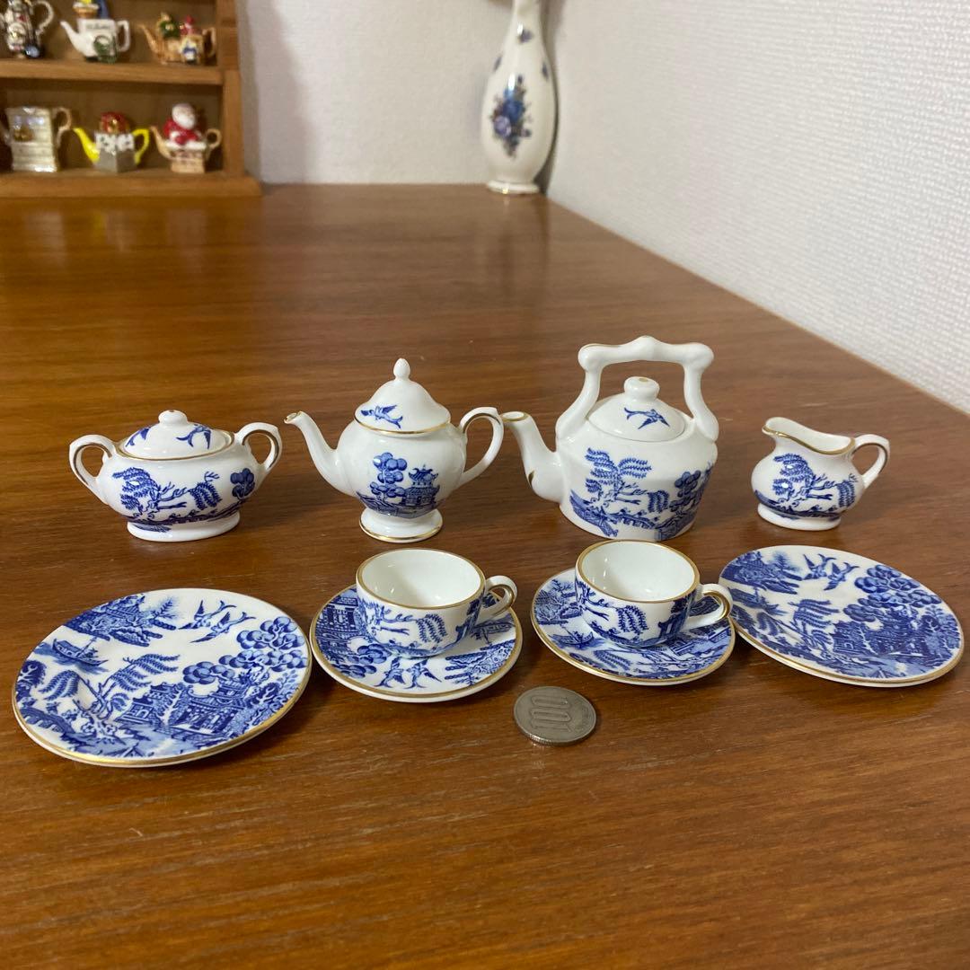 コールポート ブルー ウィロー ミニチュア コーヒーセット - メルカリ