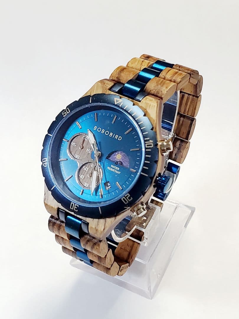 残り一つ❗新品未使用 ボボバード メンズ 木製腕時計 クロノグラフ T111-3
