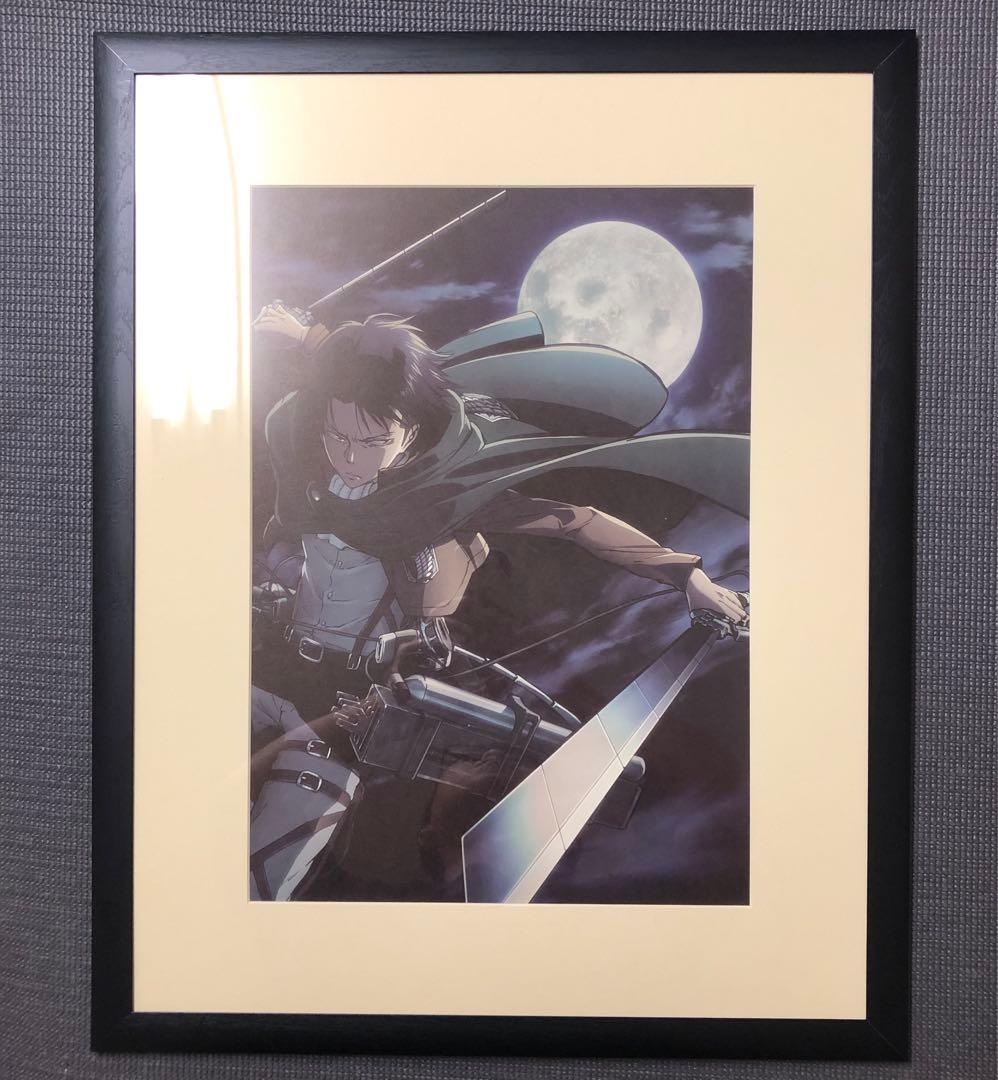 セブンイレブン限定 進撃の巨人 リヴァイ 額入りアート 複製原画 付属