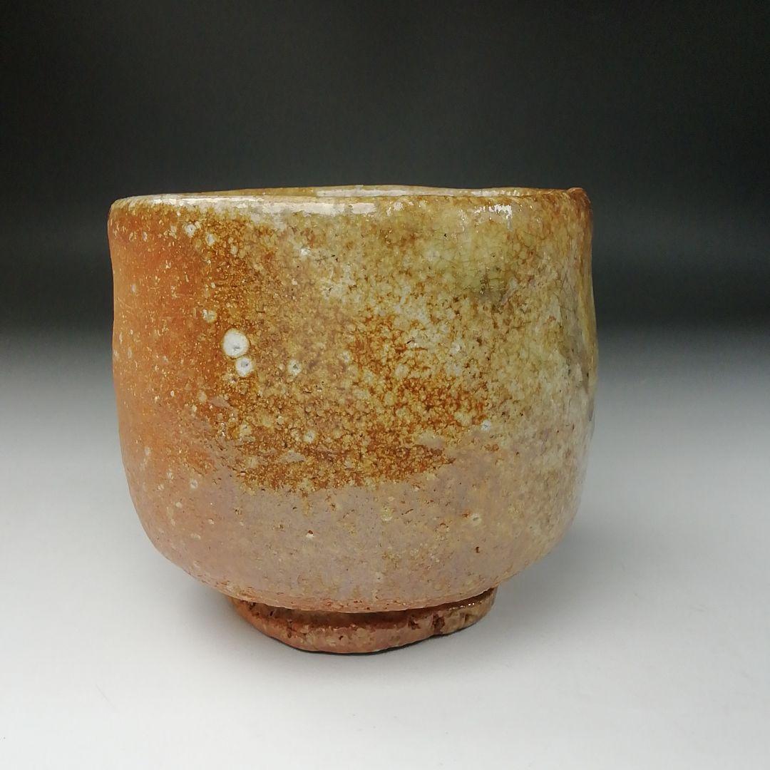 T158 茶碗 『信楽焼』『筒茶碗』『谷清右ェ門造』 共箱 抹茶碗 茶道具