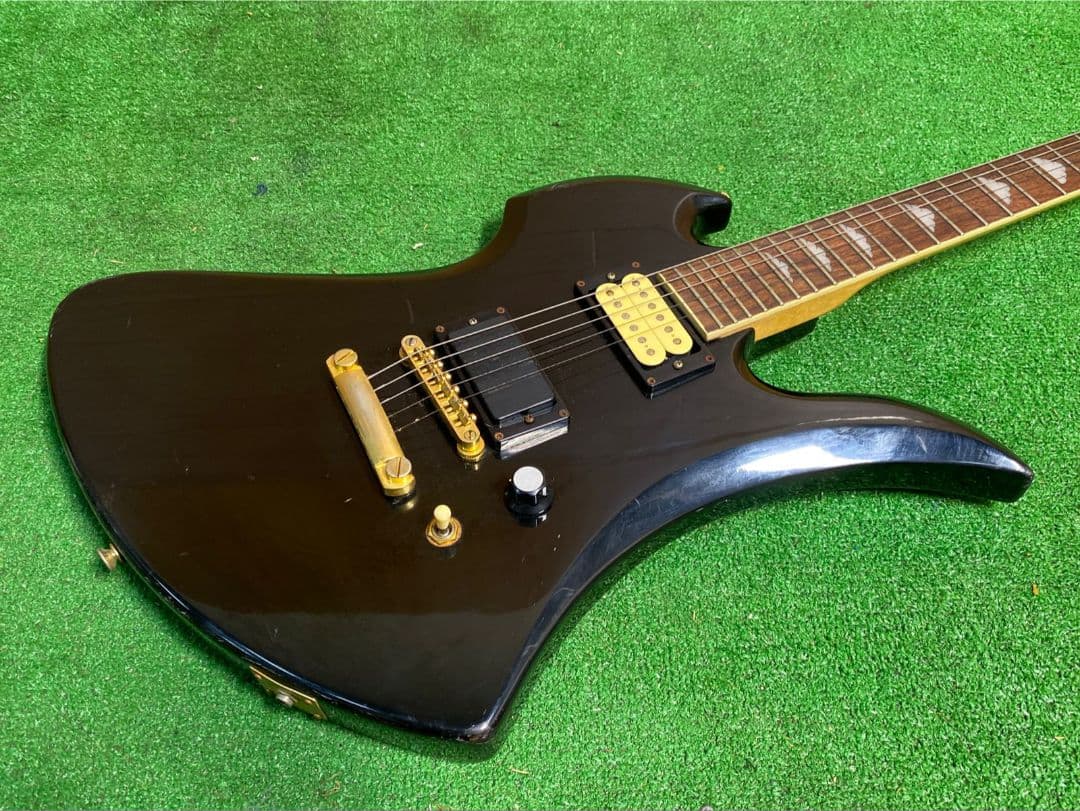 Kモデルギター ブラック 22フレット